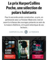 On a la sélection du Prix Le Parisien Week-end - Harper Collins Poche ! 