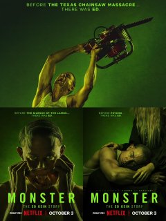 Monster : The Ed Gein Story montre ses affiches promos.
